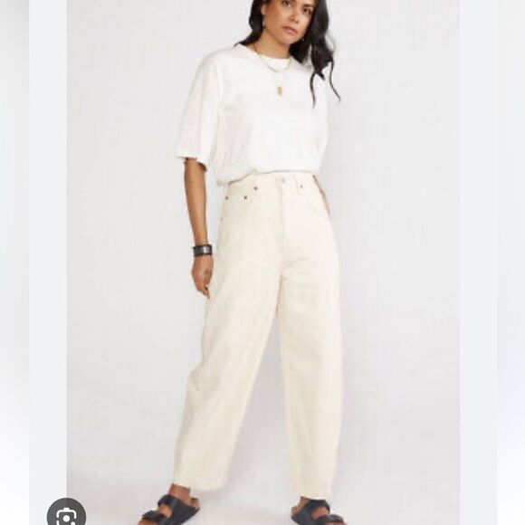 ETICA New Iris Relaxed barrel jeans denim - Picture 2 of 8